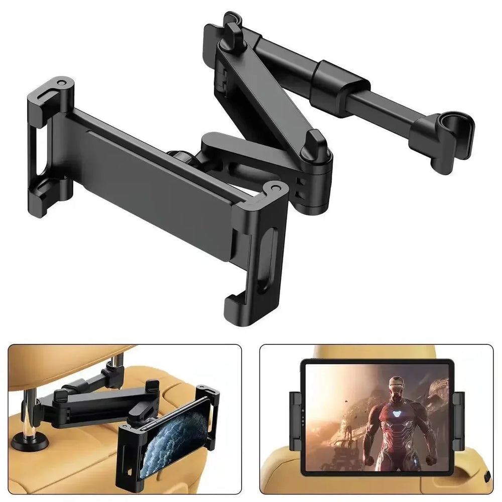 Transform Your Back Seat with the Ultimate 360° Car Tablet Holder for iPad and Phones – Fits Devices 4-13 Inches!